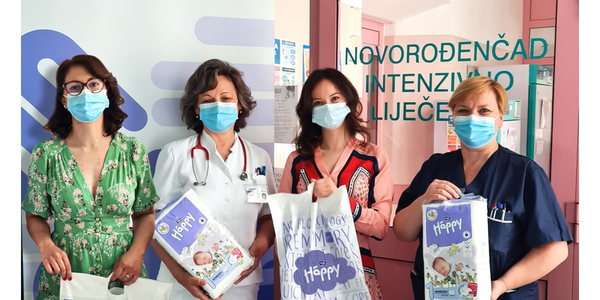 Neonatološki odjel Petrove bolnice bira Bella Baby Happy pelene za najosjetljivije bebe