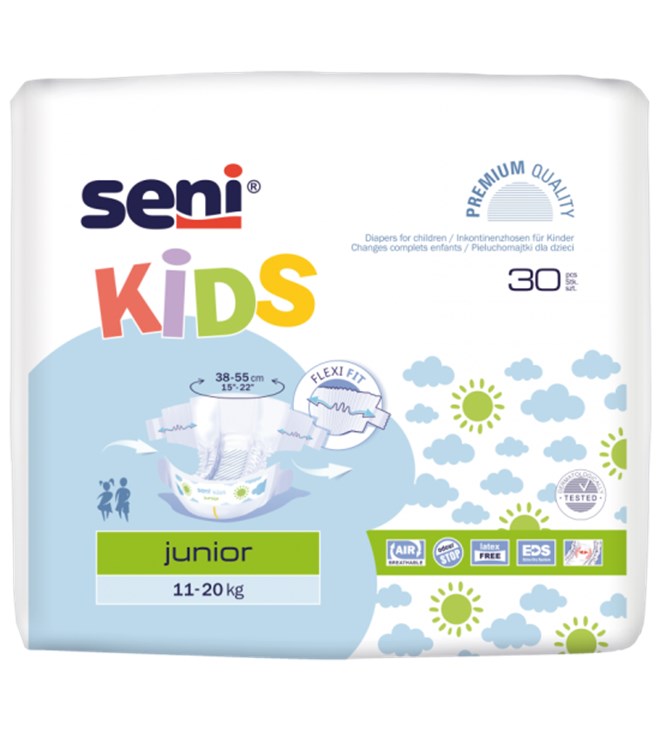 Seni Kids Junior, a´30 dječje pelene za inkontinenciju urina