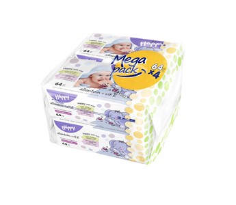 Bella Baby Happy vlažne maramice Vit E&Allantoin Mega pack 64x4