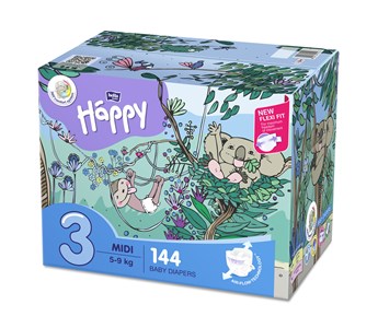 Bella Baby Happy pelene MIDI box pakiranje 