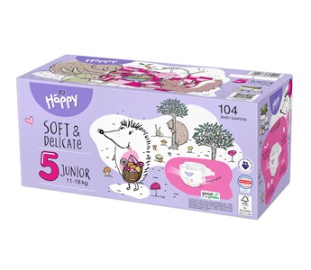 Bella Baby Happy dječje pelene Junior, br.5, BOX paket