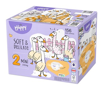 Bella Baby Happy dječje pelene Mini,  br.2, BOX paket 