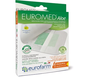 EUROMED ALOE sterilni kirurški flaster sa aloe verom 10x10cm, a'6